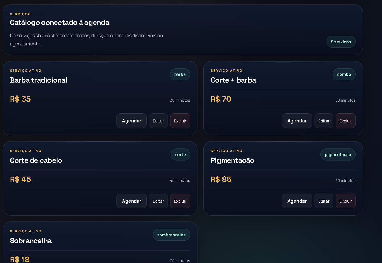 Catálogo de serviços